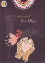 Postkarte 1000 Glückwünsche für Dich