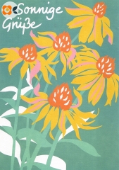 Postkarte Sonnige Grüße