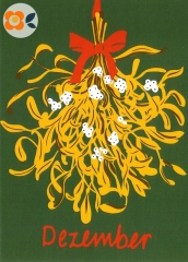 Postkarte 12/ Dezember, Flowers