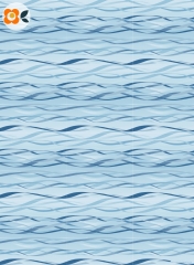 Geschenkpapier Blaue Wellen