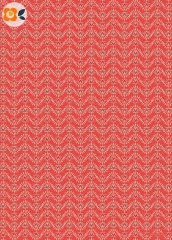 Geschenkpapier Bogenblume, Welle auf Hellrot (Jubiläum)
