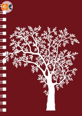 Notizblock Baum rot