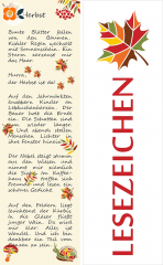 Lesezeichen Herbst, Ahorn