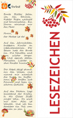 Lesezeichen Herbst, Beeren