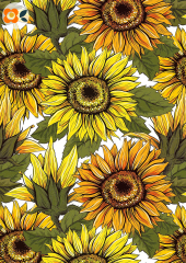 Notizheftchen Sonnenblumen