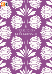 Postkarten Vintageblumen, sortiert