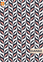 Postkarte Danke, Retroblattform