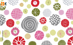 Frühstücksbrettchen Abstrakte Knöpfe