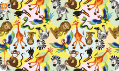 Frühstücksbrettchen Lustige Tierfiguren