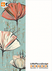 Lesezeichen Vintage Blumenwelt