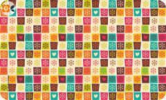 Frühstücksbrettchen Weihnachtskaro