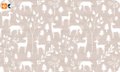 Frühstücksbrettchen Winterwald