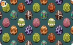 Frühstücksbrettchen Retro-Ostern