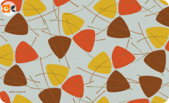 Frühstücksbrettchen 40er Retro-Dreiecke