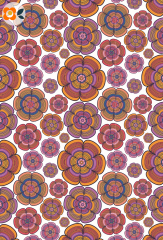 Geschenkpapier Funky Flower Power