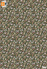 Geschenkpapier Hasen in botanischer Vielfalt