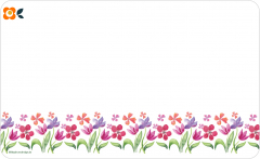 Frühstücksbrettchen Aquarell-Tulpen