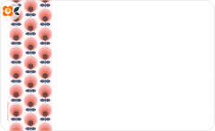 Frühstücksbrettchen Mid-Century, rot