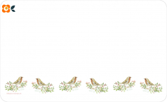 Frühstücksbrettchen Vogelpaar