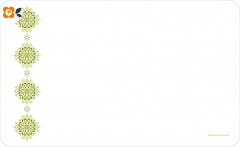 Frühstücksbrettchen Kaleidoskopische Blume, Borde