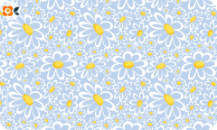 Frühstücksbrettchen Verträumte Gänseblümchen