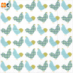 Lunchservietten Hühner