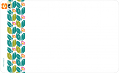 Frühstücksbrettchen Rückkehr der Retroblumen