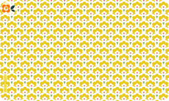 Frühstücksbrettchen Skandinavisches Blumen Retro