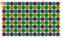 Frühstücksbrettchen 60er Karos