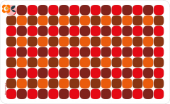 Frühstücksbrettchen 70er Karos