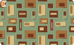 Frühstücksbrettchen Unstamped Letters, Thinking of you