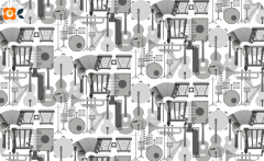 Frühstücksbrettchen Musikinstrumente