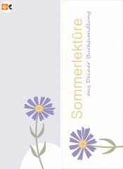 Lesezeichen Sommerlektüre, Kornblume