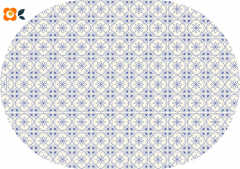 Frühstücksbrettchen Kacheln, blau