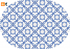 Frühstücksbrettchen Portugiesisches Quatrefoil